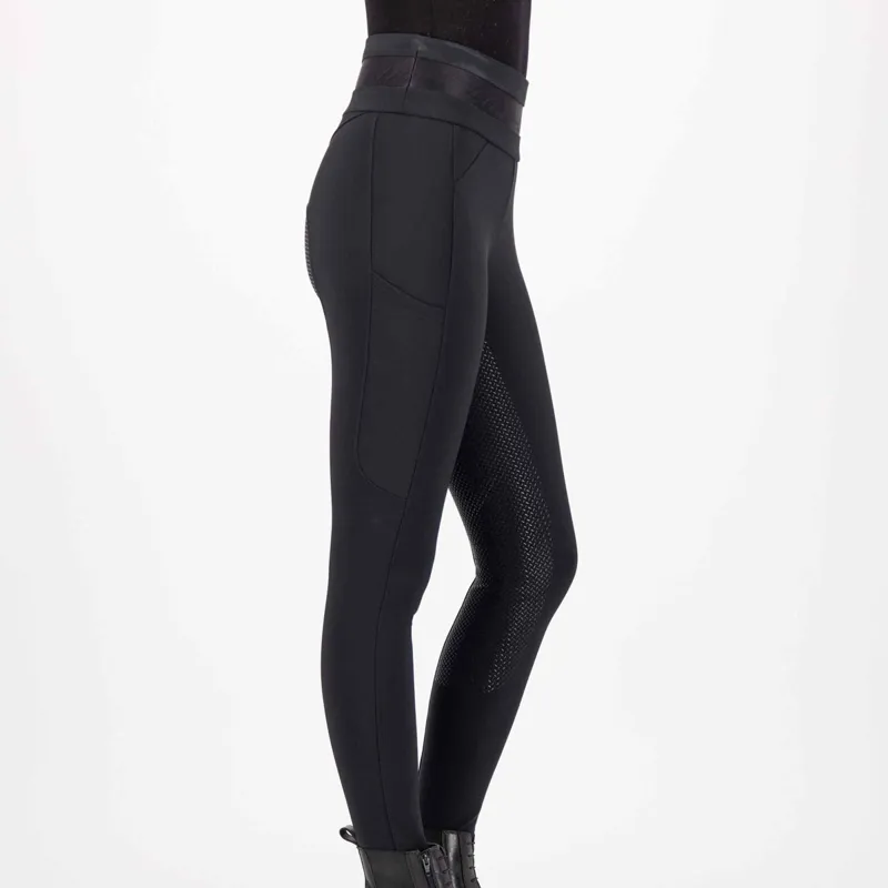 Euro-Star Impress Full Grip Ladies Riding Tights - Black-2