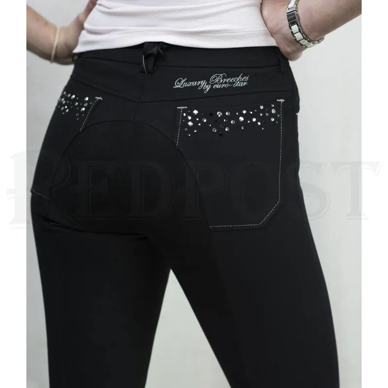 EuroStar Deluxe Laura Full Seat Ladies Breeches Black