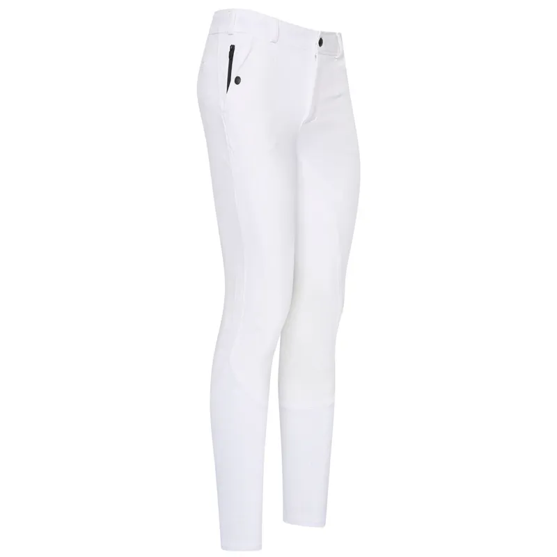 Euro-star Marco Knee Grip Mens Competition Breeches - White