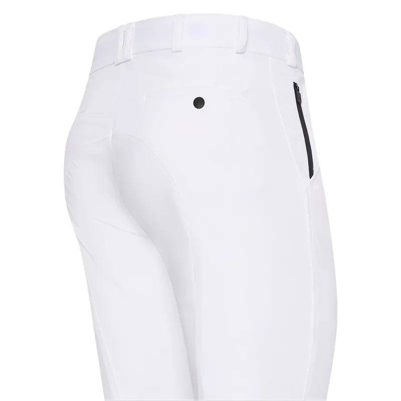 Euro-star Marco Knee Grip Mens Competition Breeches - White-1