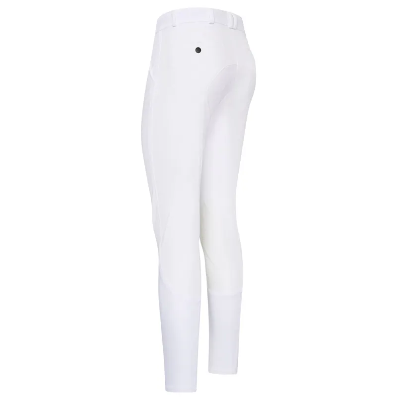 Euro-star Marco Knee Grip Mens Competition Breeches - White-2