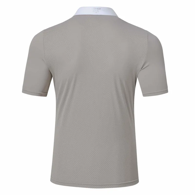 Euro-Star Valerio Mens Competition Shirt and Tie - Faded Grey-1