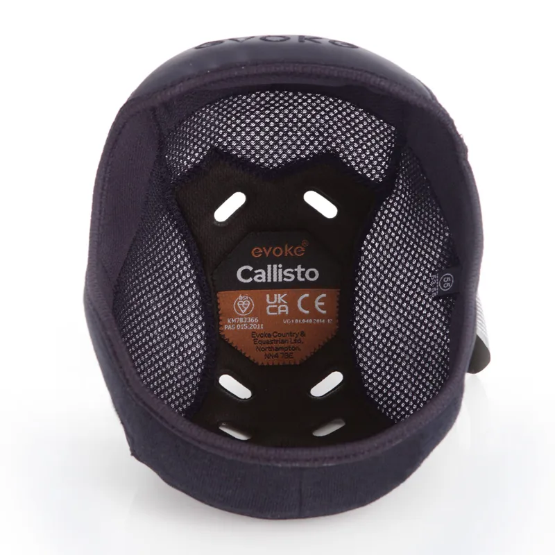 Evoke Callisto Removable Padded Riding Hat Liner - Navy
