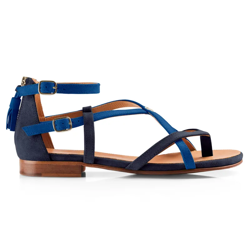 Fairfax and Favor Brancaster Sandals - Stockist Exclusive Porto Blue/Navy-1
