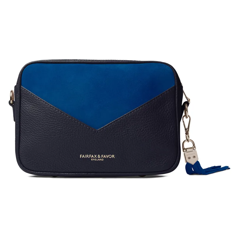 Fairfax and Favor Finsbury Handbag - Stockist Exclusive Porto Blue/Navy-2
