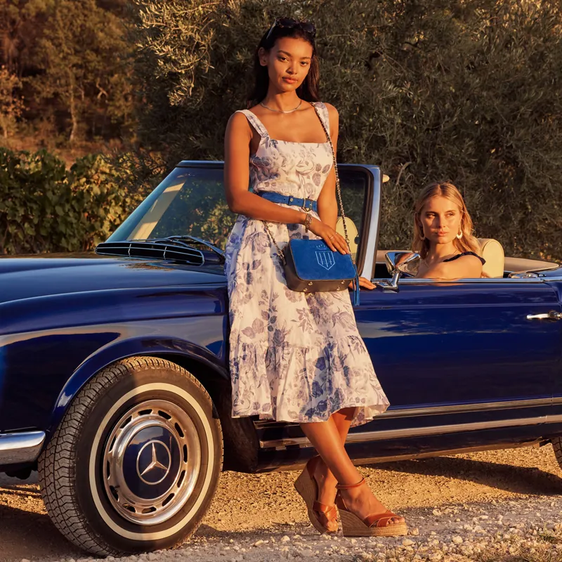 Fairfax and Favor Finsbury Handbag - Stockist Exclusive Porto Blue/Navy-4