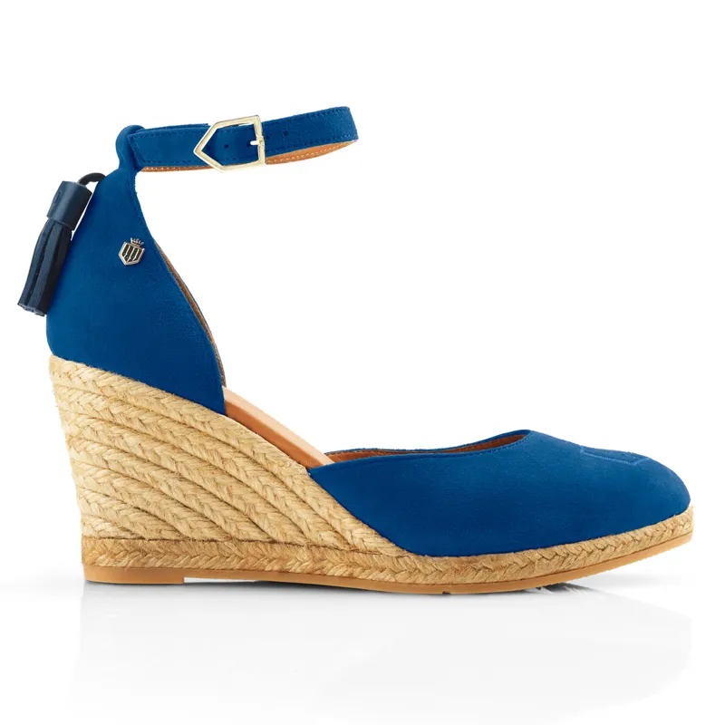 Fairfax and Favor Monaco Espadrille Wedges - Porto Blue-1
