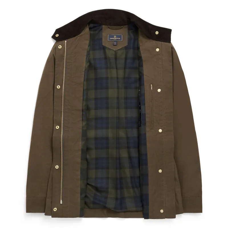 Fairfax and Favor Sadie Ladies Wax Jacket - Khaki-1