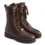 Fairfax and Favor Anglesey Ladies Combat Boots - Mahogany Leather