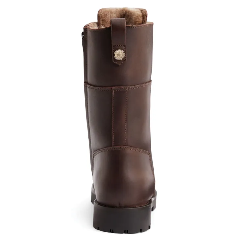 Fairfax and Favor Anglesey Ladies Combat Boots Mahogany Leather