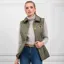 Fairfax and Favor Bella Ladies Quilted Gilet - Sage