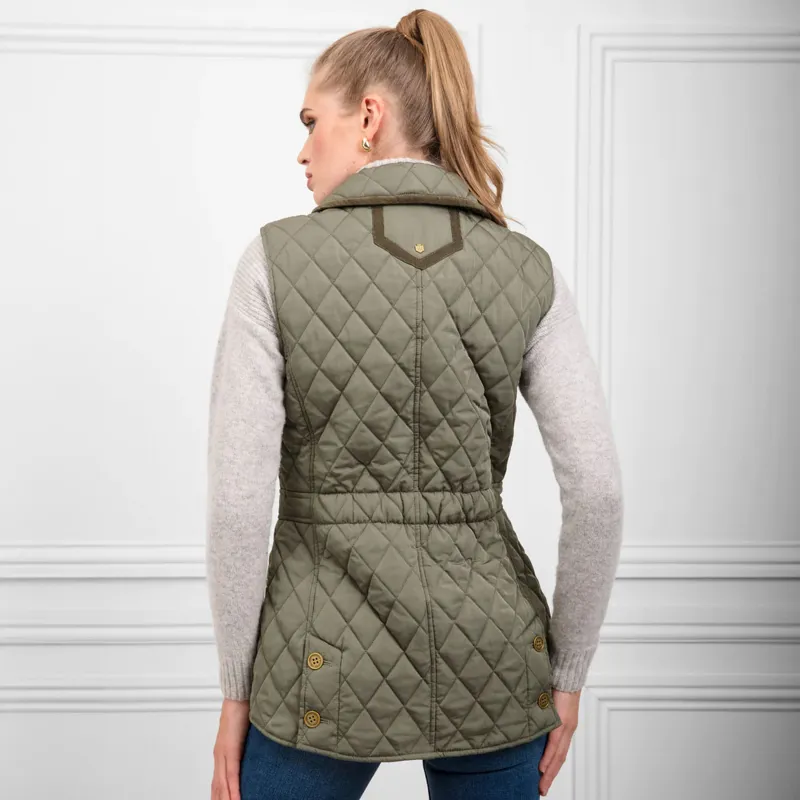 Fairfax and Favor Bella Ladies Quilted Gilet - Sage-1