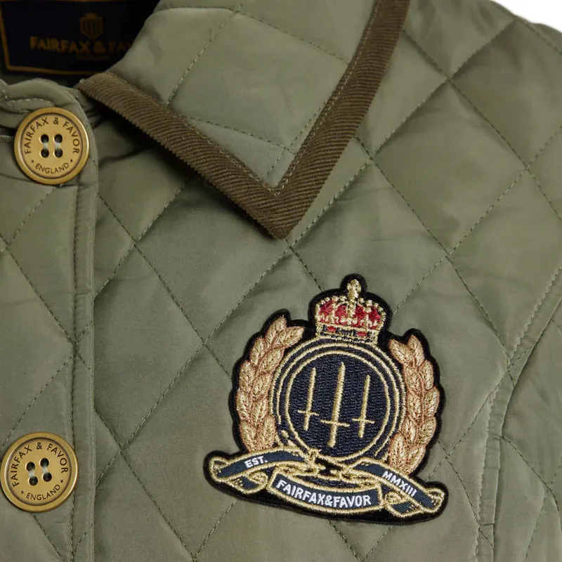 Fairfax and Favor Bella Ladies Quilted Jacket - Sage-5