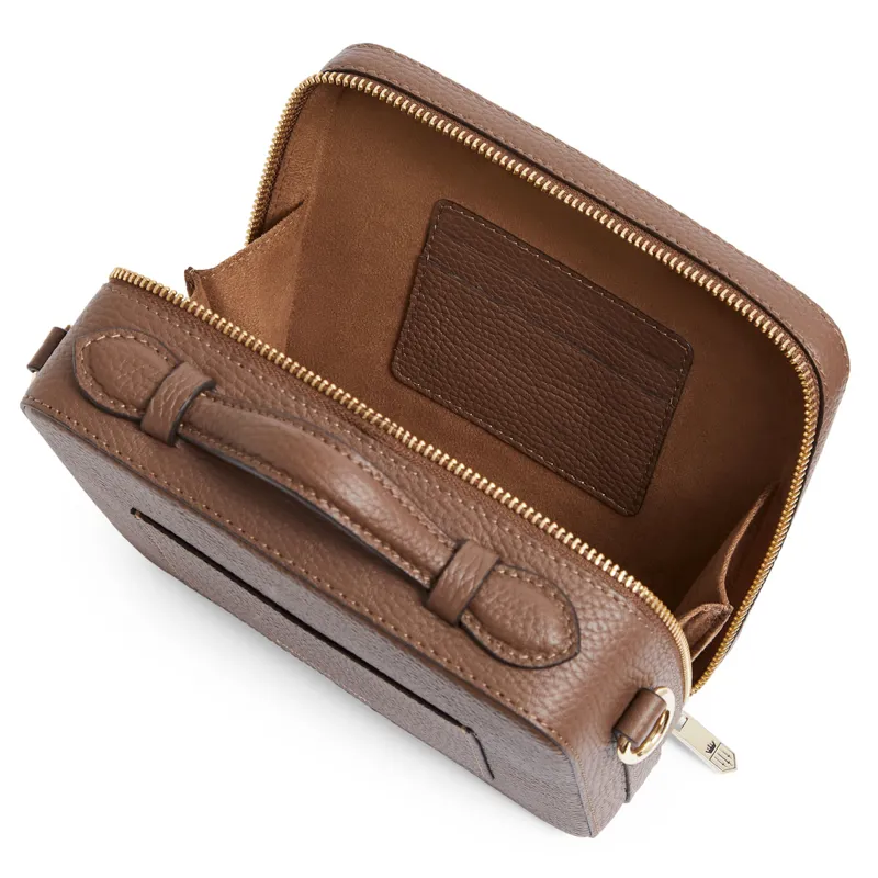 Fairfax and Favor Buckingham Crossbody Bag - Tan Suede-4