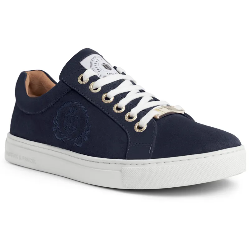 Fairfax and Favor Richmond Ladies Trainers - Navy Suede-2