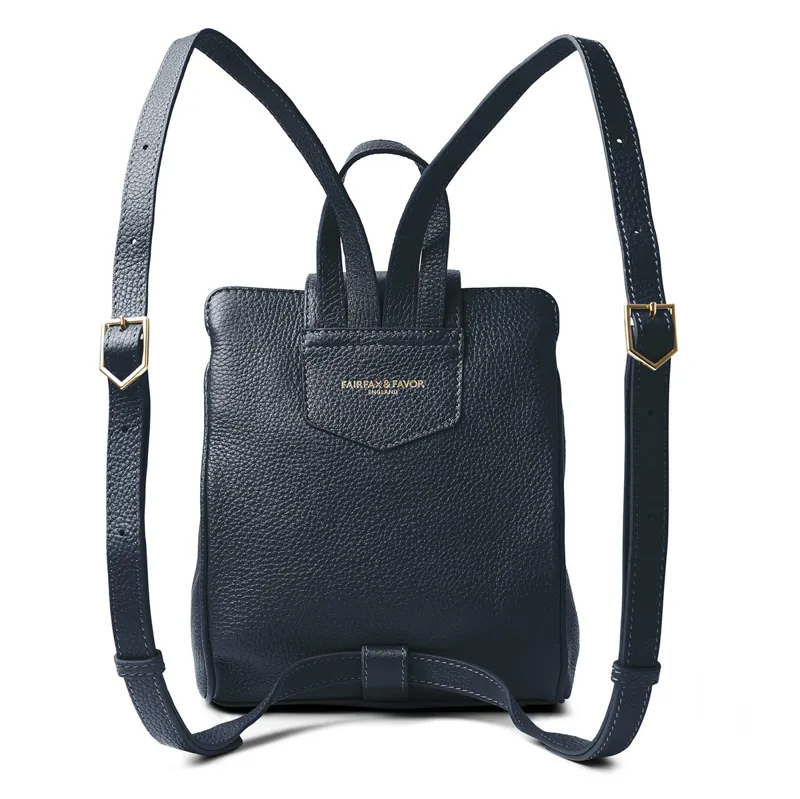 Fairfax and Favor Mini Windsor Backpack - Tan/Navy-3