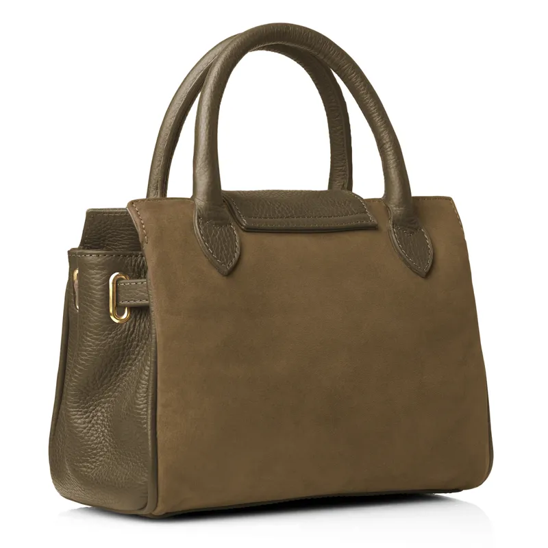 Fairfax and Favor Mini Windsor Handbag - Exclusive Olive Suede