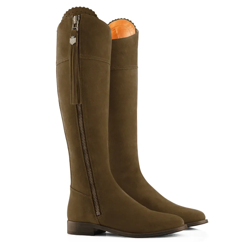 women's fairfax & favor regina flat leather boots