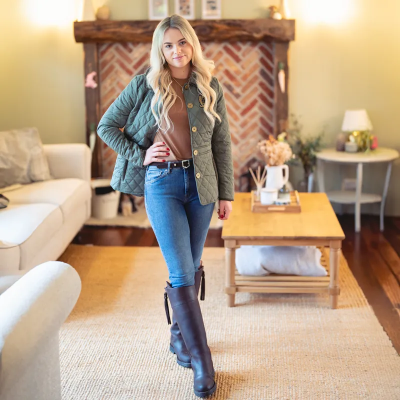 Fairfax and Favor Bella Ladies Quilted Jacket - Sage-3