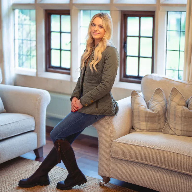 Fairfax and Favor Bella Ladies Quilted Jacket - Sage-2