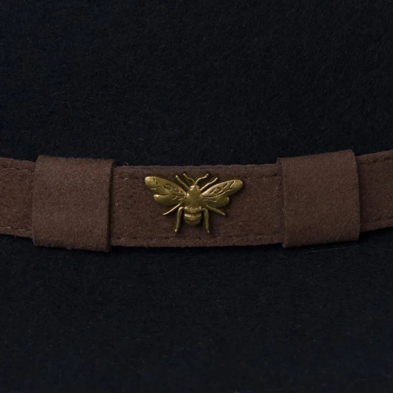 Sophie Allport Fedora Felt Hat - Bee-2