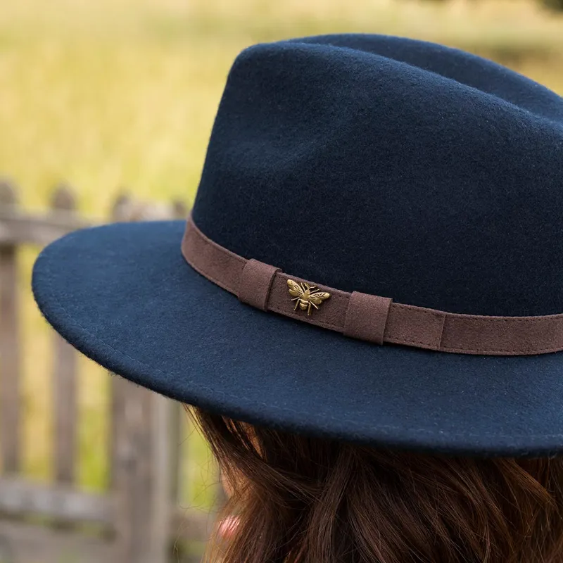 Sophie Allport Fedora Felt Hat - Bee-1