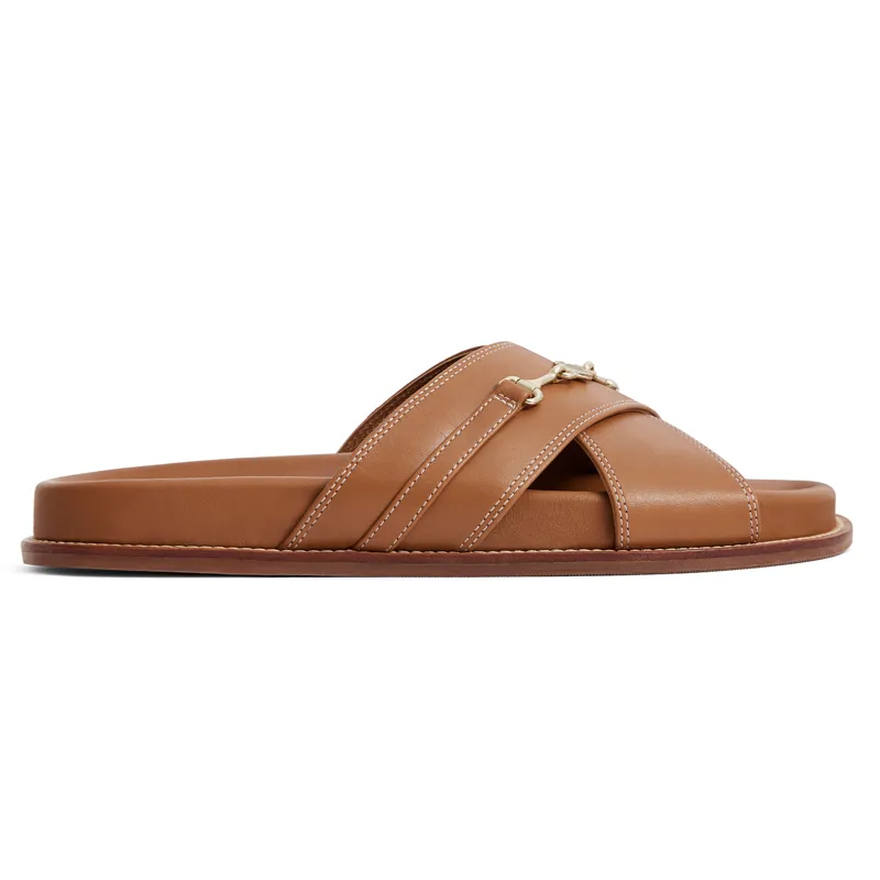 Fairfax and Favor Southwold Ladies Footbed Sandals - Tan-1