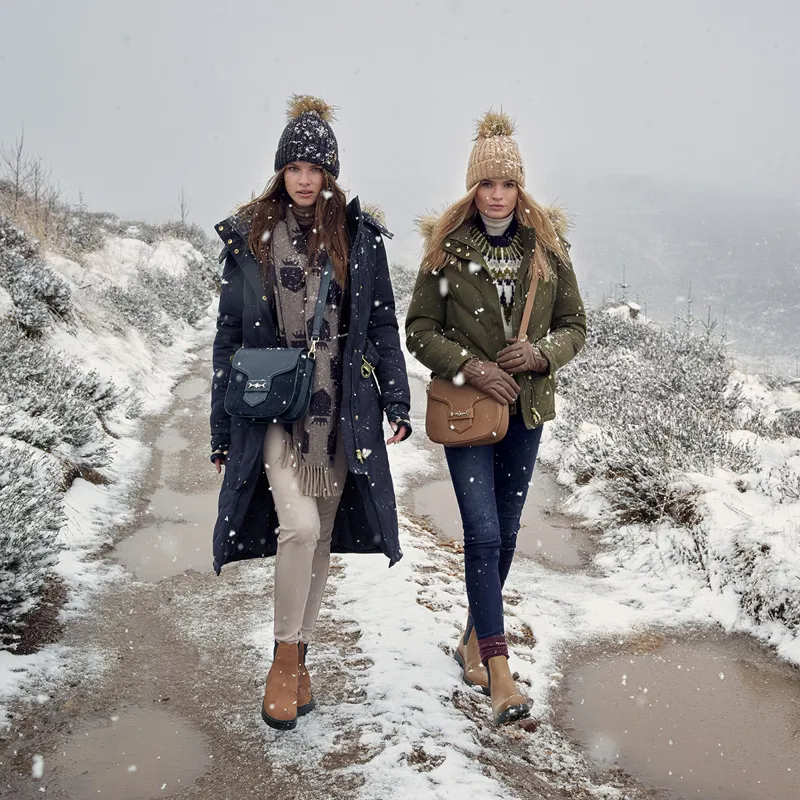 Fairfax and Favor Charlotte Ladies Eco-Fill Long Jacket - Navy-4