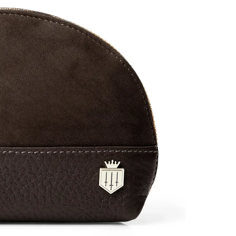 Fairfax and Favor Chiltern Coin Purse - Chocolate Suede-2