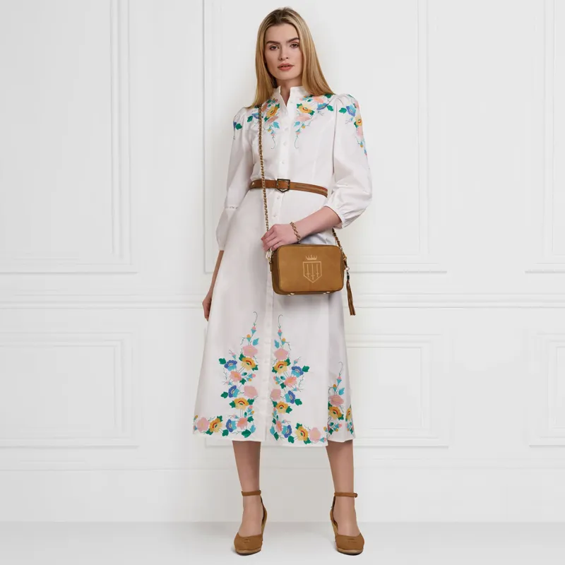 Fairfax and Favor Finsbury Handbag - Tan Suede-5