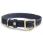 Fairfax and Favor Fitzroy Leather Dog Collar - Navy