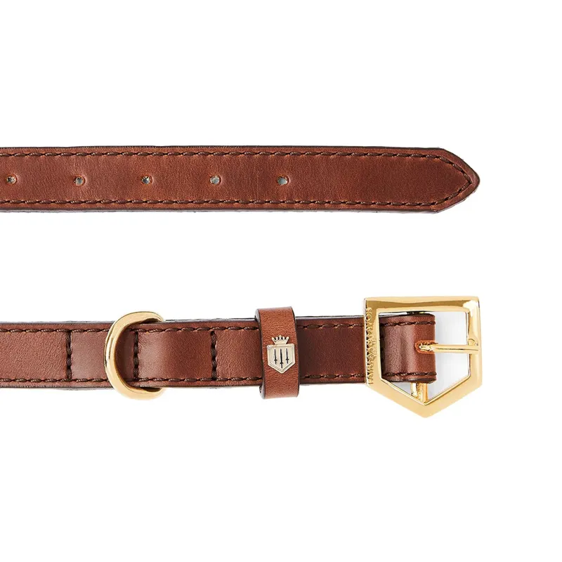 Fairfax and Favor Fitzroy Leather Dog Collar - Tan-1