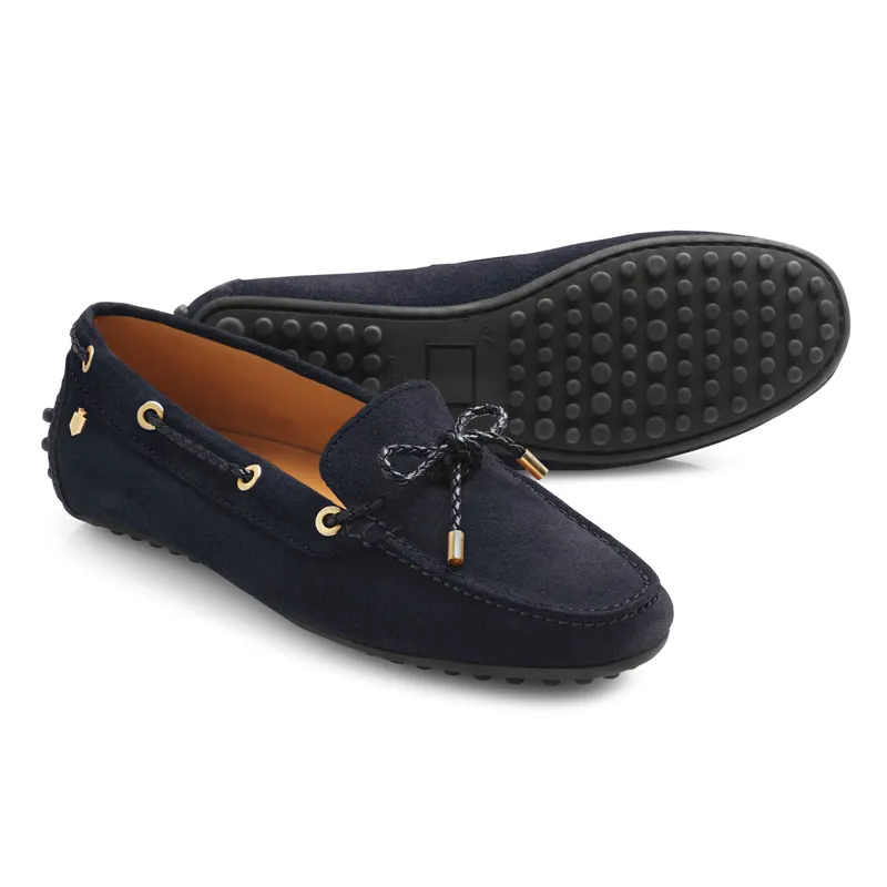 Fairfax and Favor Henley Ladies Driving Shoes - Navy - Redpost Equestrian