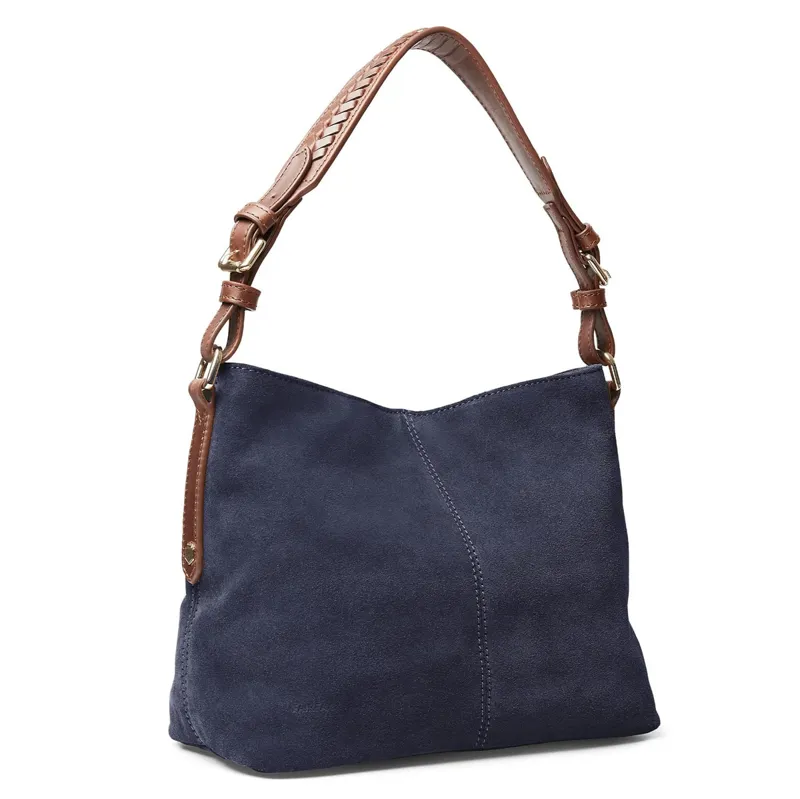 Navy Suede Tote