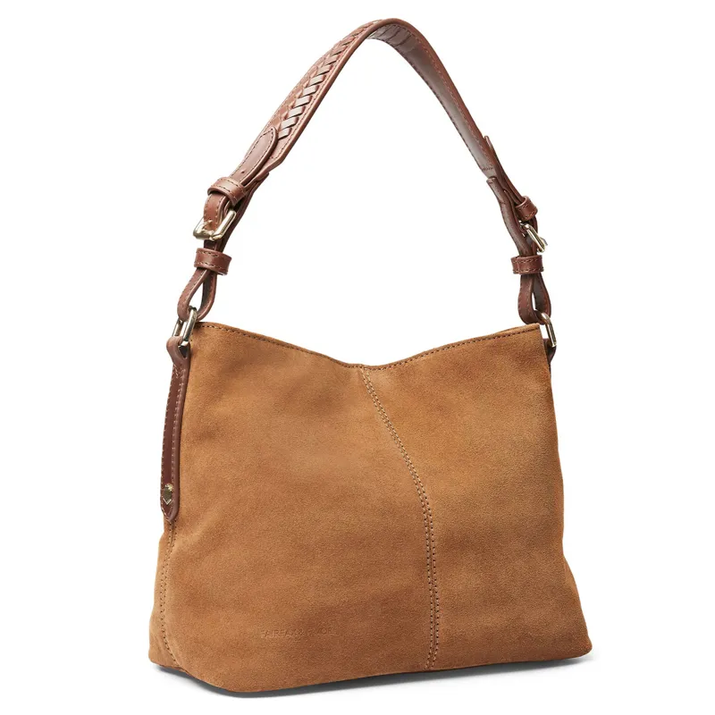 Fairfax and Favor Mini Tetbury Tote Bag - Tan Suede-2