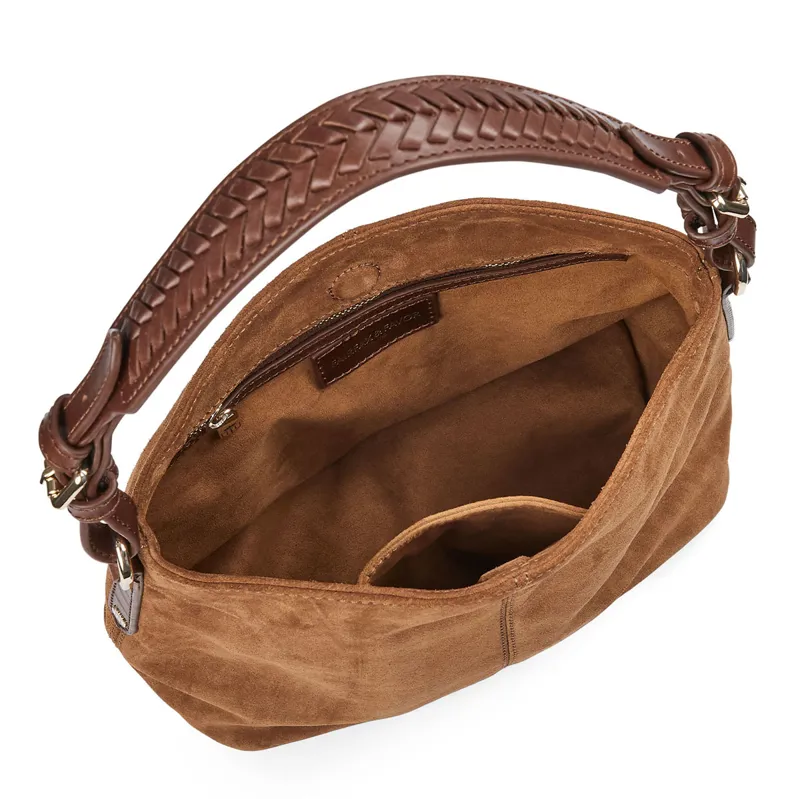 Fairfax and Favor Mini Tetbury Tote Bag - Tan Suede-3