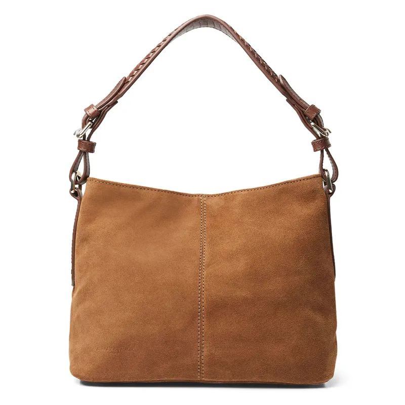 Fairfax and Favor Mini Tetbury Tote Bag - Tan Suede-1
