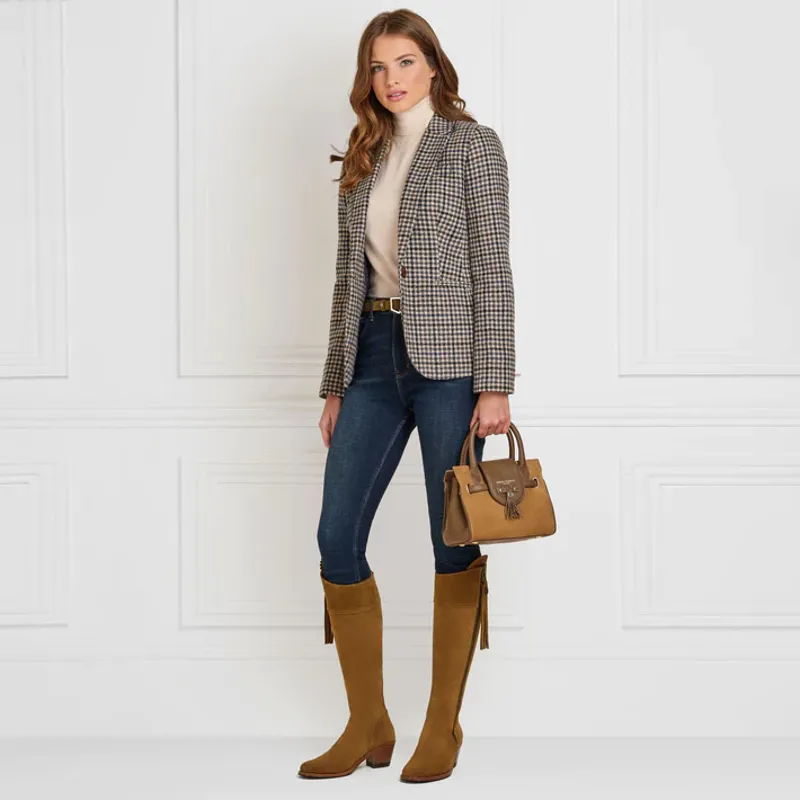 Fairfax and Favor Regina Heeled Boots - Tan Suede-7