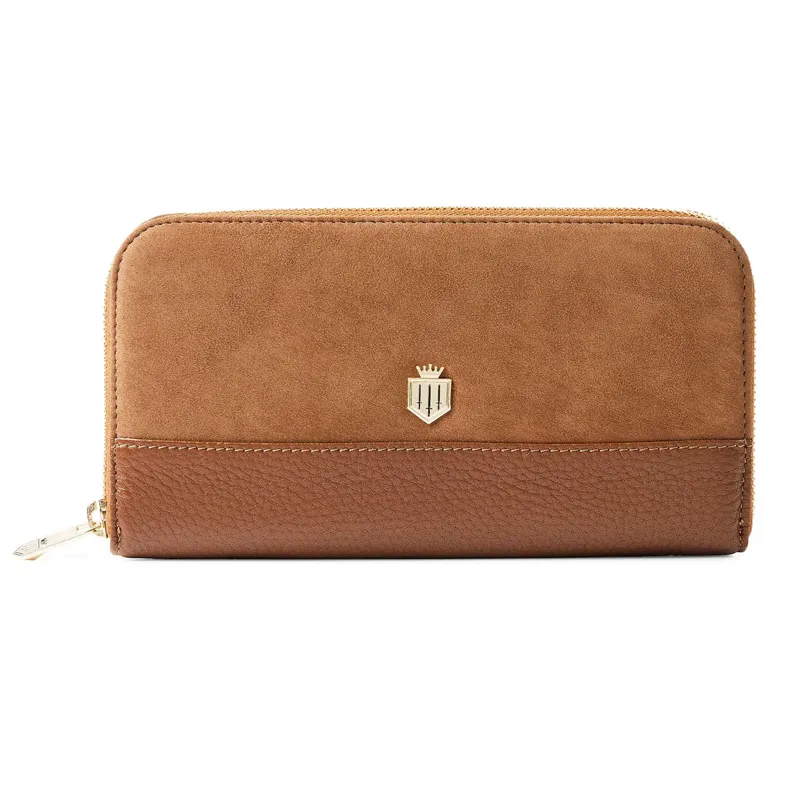 Fairfax and Favor Salisbury Purse - Tan Suede