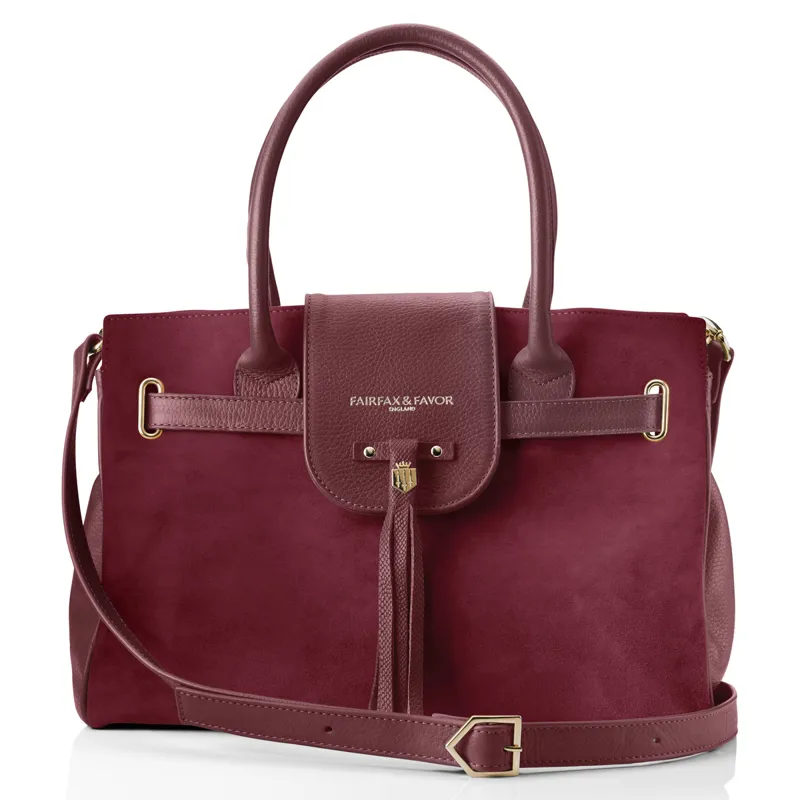 Fairfax and favour oxblood handbag 2025