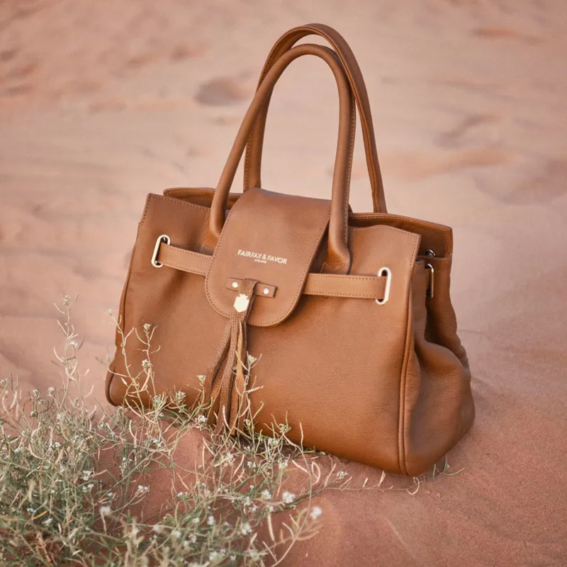 Fairfax and Favor Windsor Handbag - Tan Leather-4
