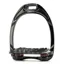 Flex-On Aluminium Ultra Grip Stirrup Irons - Black/Chocolate