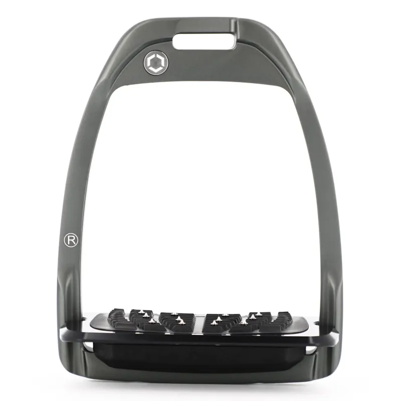 Flex-On Hunter H Ultra Grip Stirrups - Dark Grey/Black/Dark Grey