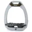 Flex-On Safe-On Ultra Grip Safety Stirrups - Grey/Black/Black/Black Glitter