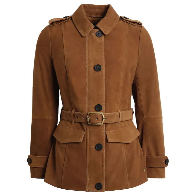 Fairfax and Favor Frances Ladies Jacket - Tan Suede-1