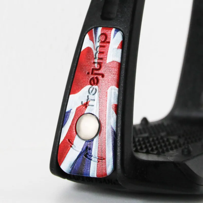 Freejump SoftUp Lite Junior Stirrup Pins - UK Flag-1