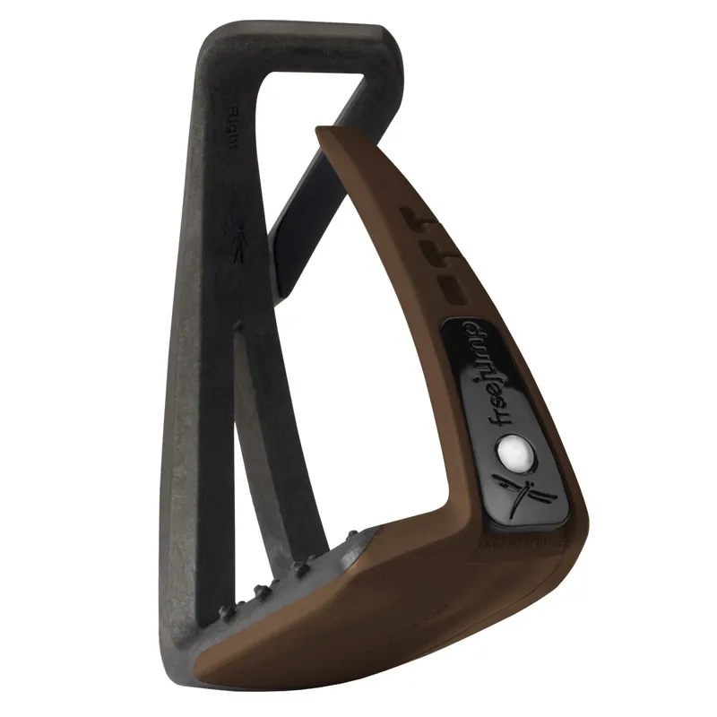 Freejump SoftUp Lite Junior Stirrups - Black/Choco