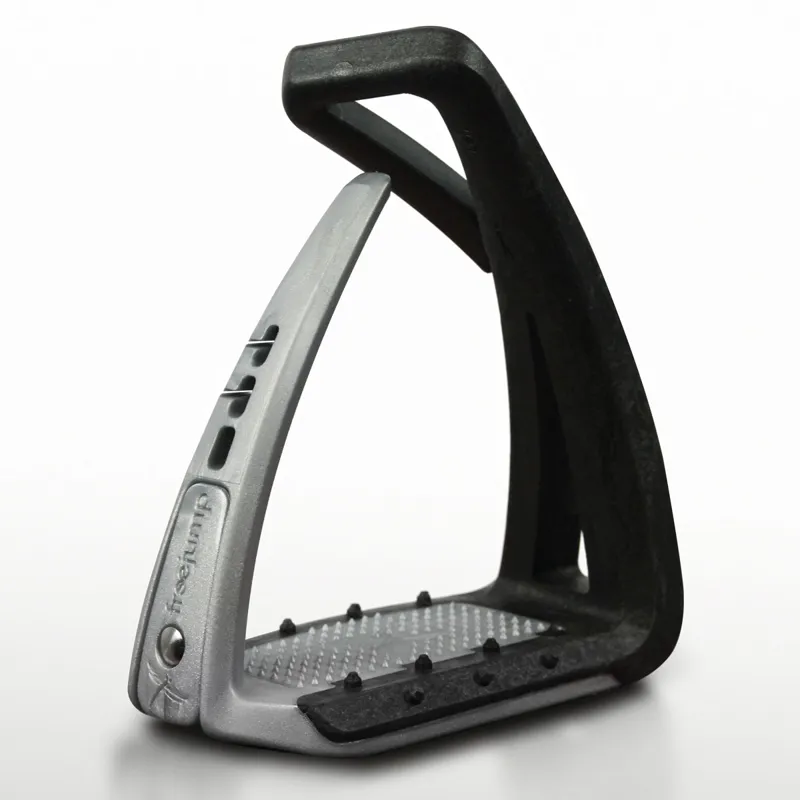 Freejump SoftUp Lite Junior Stirrups - Black/Iron Matte-1
