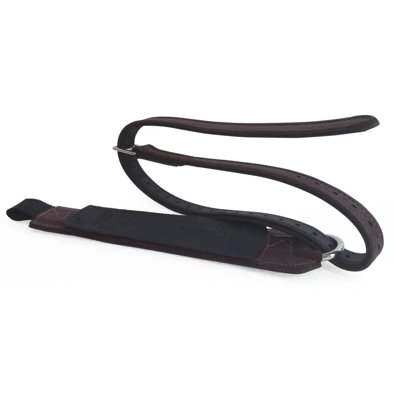 Freejump Pro Grip Stirrup Leathers - Brown-2