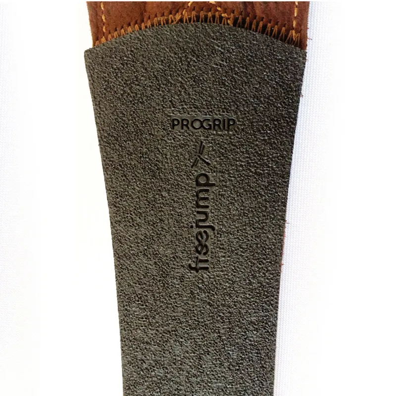 Freejump Pro Grip Stirrup Leathers - Brown-3